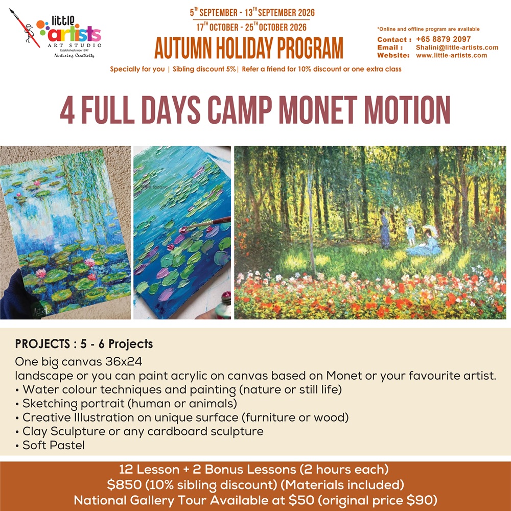4 FULL DAYS CAMP MONET MOTION
